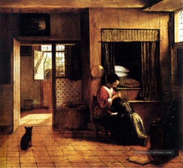 Rembrandt van Rijn œuvres - De La Mère genre Pieter de Hooch